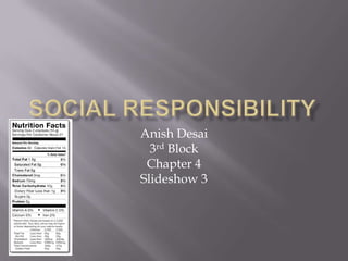 Anish Desai
  3rd Block
 Chapter 4
Slideshow 3
 