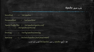 نگاه اجمالی به تنظیمات Apache و PHP