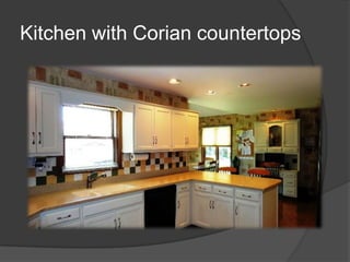 Kitchen with Corian countertops