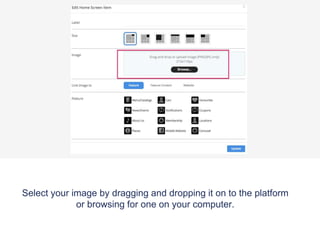 Select your image by dragging and dropping it on to the platform
or browsing for one on your computer.
 