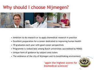 Radboud Biomedical Sciences Master Programs | PDF | Physical Therapy ...