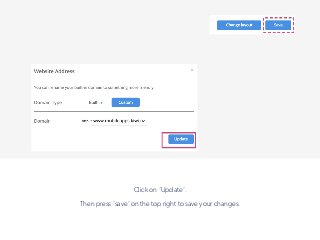 Click on ‘Update’.
 
Then press ‘save’ on the top right to save your changes.
 
!
 