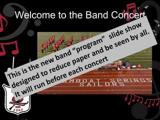 Band Sponsor Slide Show | PPTX