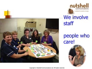 Copyright © Nutshell Communications Ltd. All rights reserved.
We involve
staff
people who
care!
 