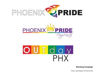 Branding Campaign Shown: Logo Designs for Phoenix Pride 
