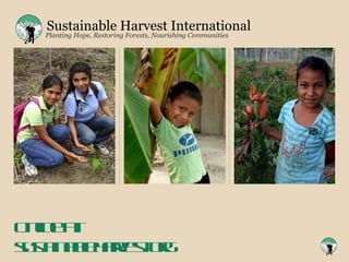 Sustainable Harvest International Online at: sustainableharvest.org Planting Hope, Restoring Forests, Nourishing Communities 