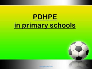 PDHPE  in primary schools 
