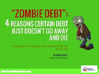 www.ProvenResource.com
4 SCENARIOS FOR WHEN OLD AND LINGERING DEBT CAN
BE REVIVED.
Real Estate Attorney
 