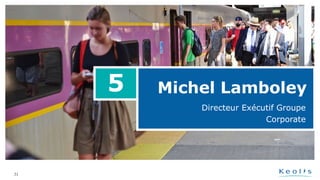 31
Michel Lamboley5
Directeur Exécutif Groupe
Corporate
 