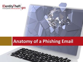 Anatomy of a Phishing Email
 