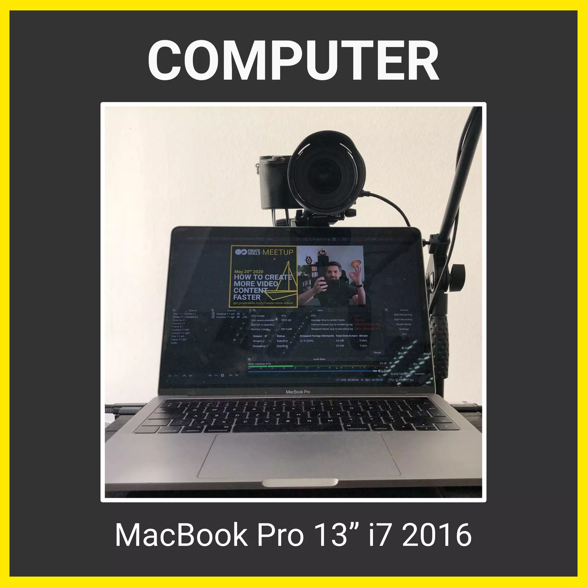 COMPUTER
MacBook Pro 13” i7 2016
 