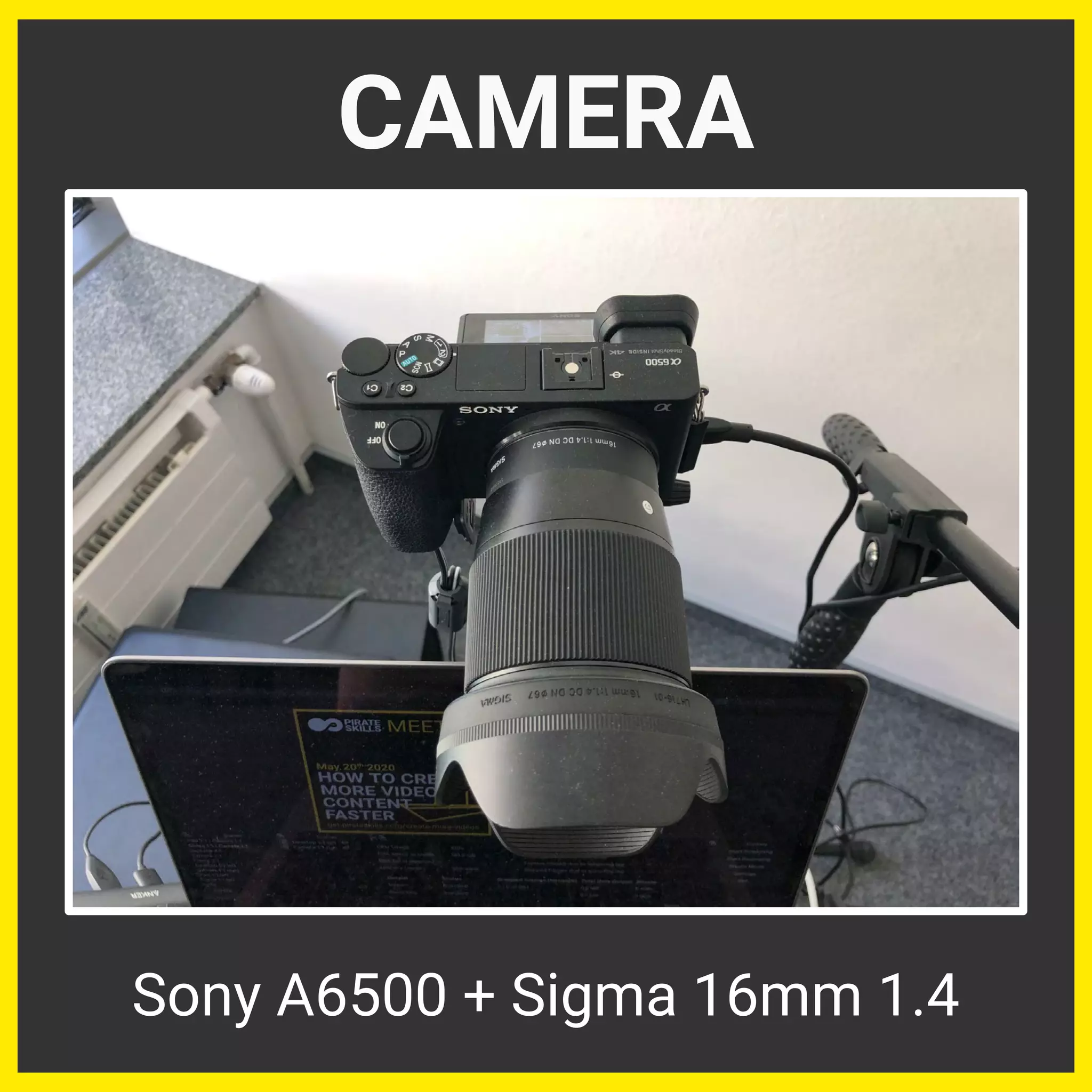 CAMERA
Sony A6500 + Sigma 16mm 1.4
 