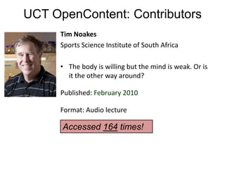 UCT OpenContent: Contributor  Kevin WilliamsHigher & Adult Education Studies & Development Unit (HAESDU) Guide For Tutors In Disciplines In The Humanities And Social SciencesPublished: March 26, 2009Format: PDFLinkAccessed 248 times!