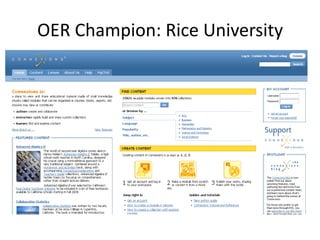 OER Champion: Rice University