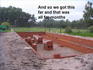 And so we got this
far and that was
all for months
 