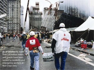 As of October 9, more than 5.8 million meals and snacks have been served to residents and emergency workers at Red Cross sites. 
