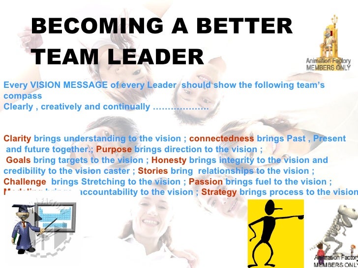 how to be a good team leader at work