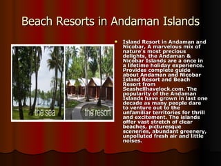 Beach Resorts in Andaman Islands ,[object Object]