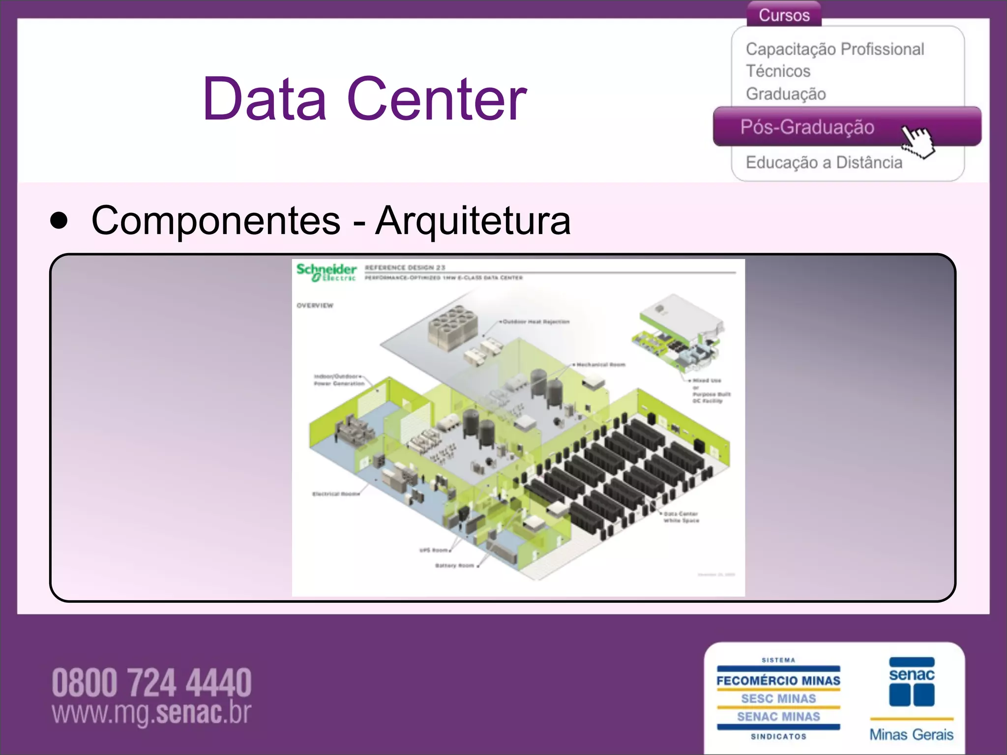 Data Center

• Componentes - Arquitetura
 