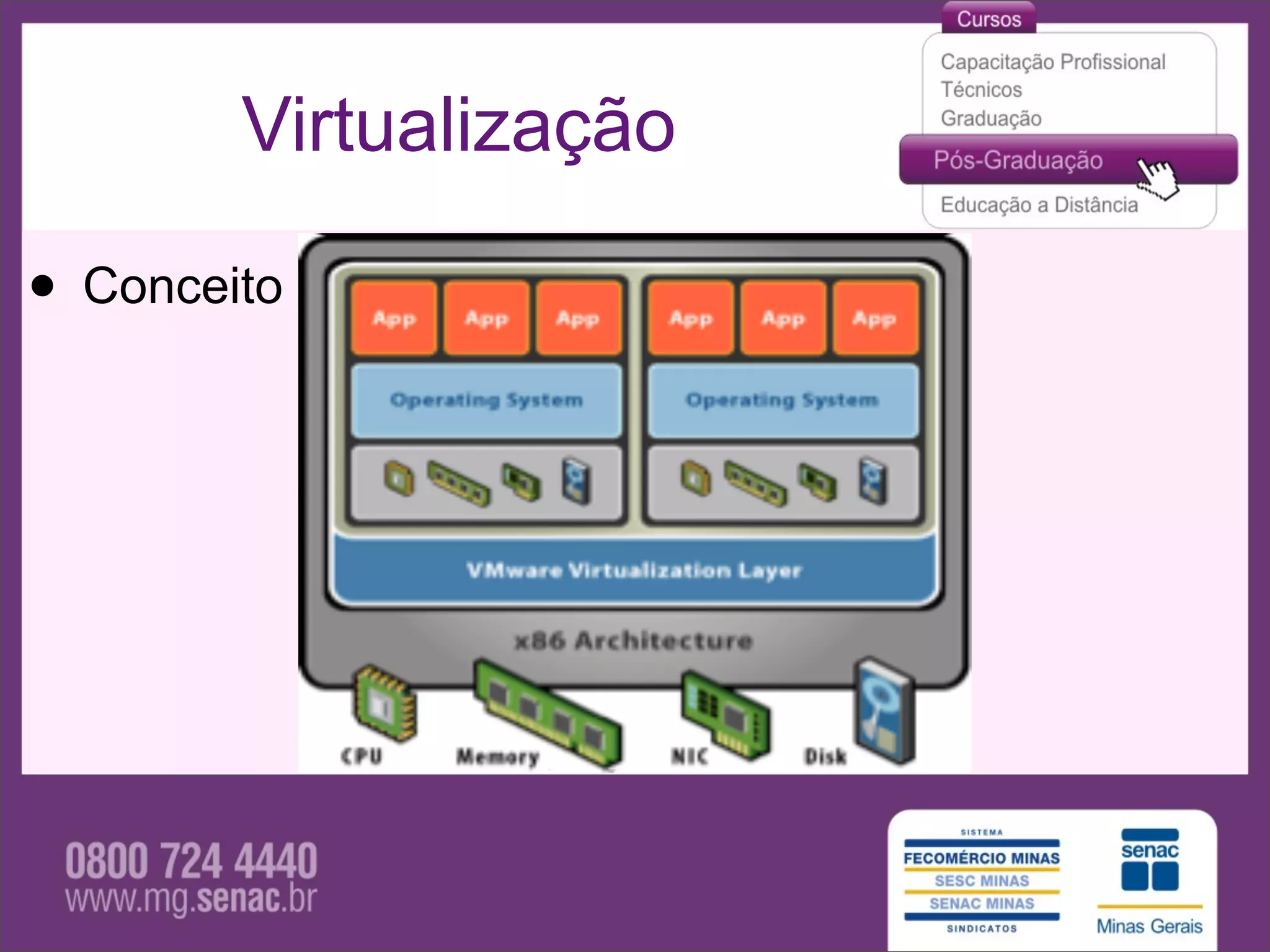 Virtualização

• Conceito
 