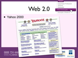 Web 2.0
• Yahoo 2000
 