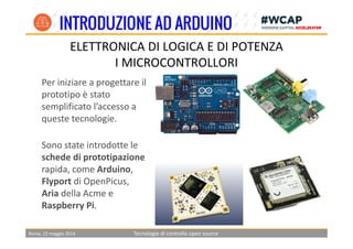 Introduzione all'elettronica con i microcontrollori: Arduino | PDF