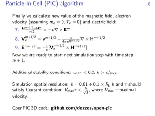 3D Hybrid PIC simulation of the plasma expansion (ISSS-14) | PDF