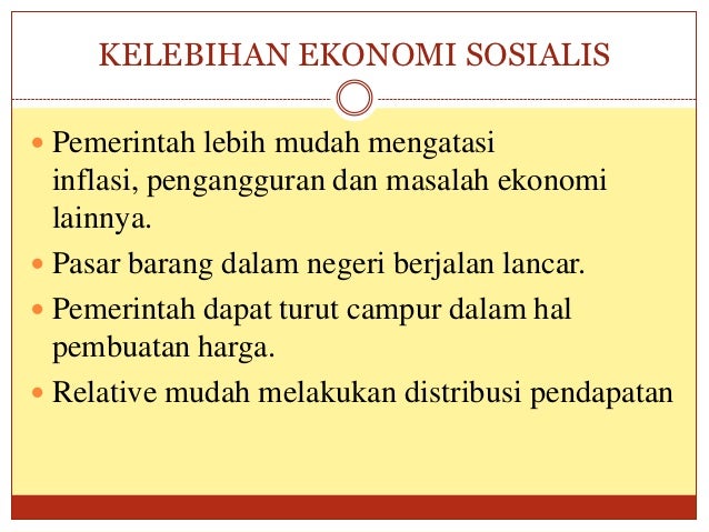 Slide Sistem Ekonomi Sosialis
