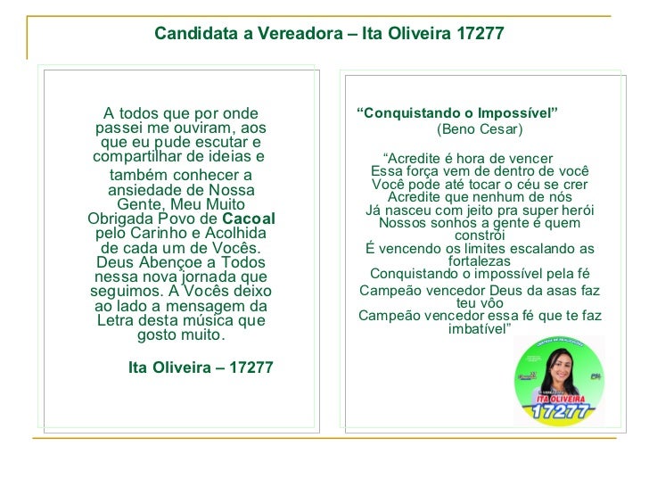 Musica Acredite é Hora De Vencer Letra