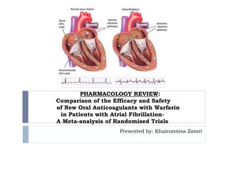 Comparison of the efficacy and safety of new oral anticoagulants with ...