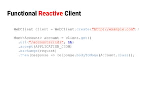 Going Reactive with Spring 5 | PPTX