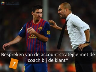 Bespreken	
  van	
  de	
  account	
  strategie	
  met	
  de	
  
coach	
  bij	
  de	
  klant*	
  
7	
  
 