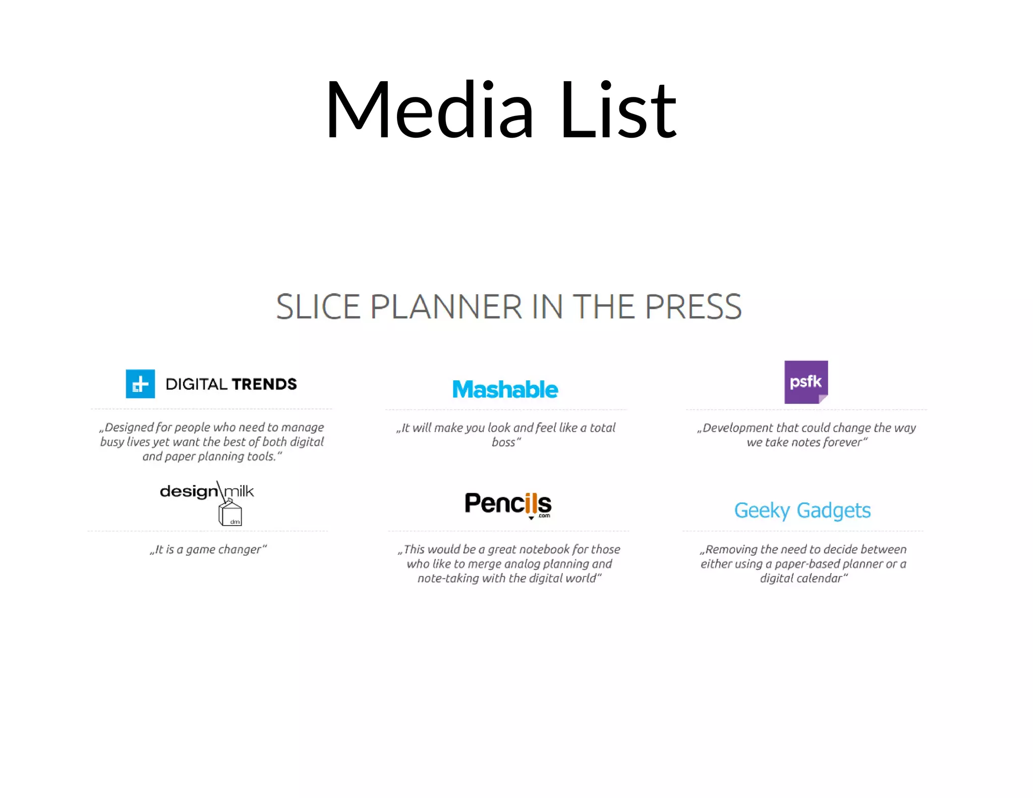 Media List