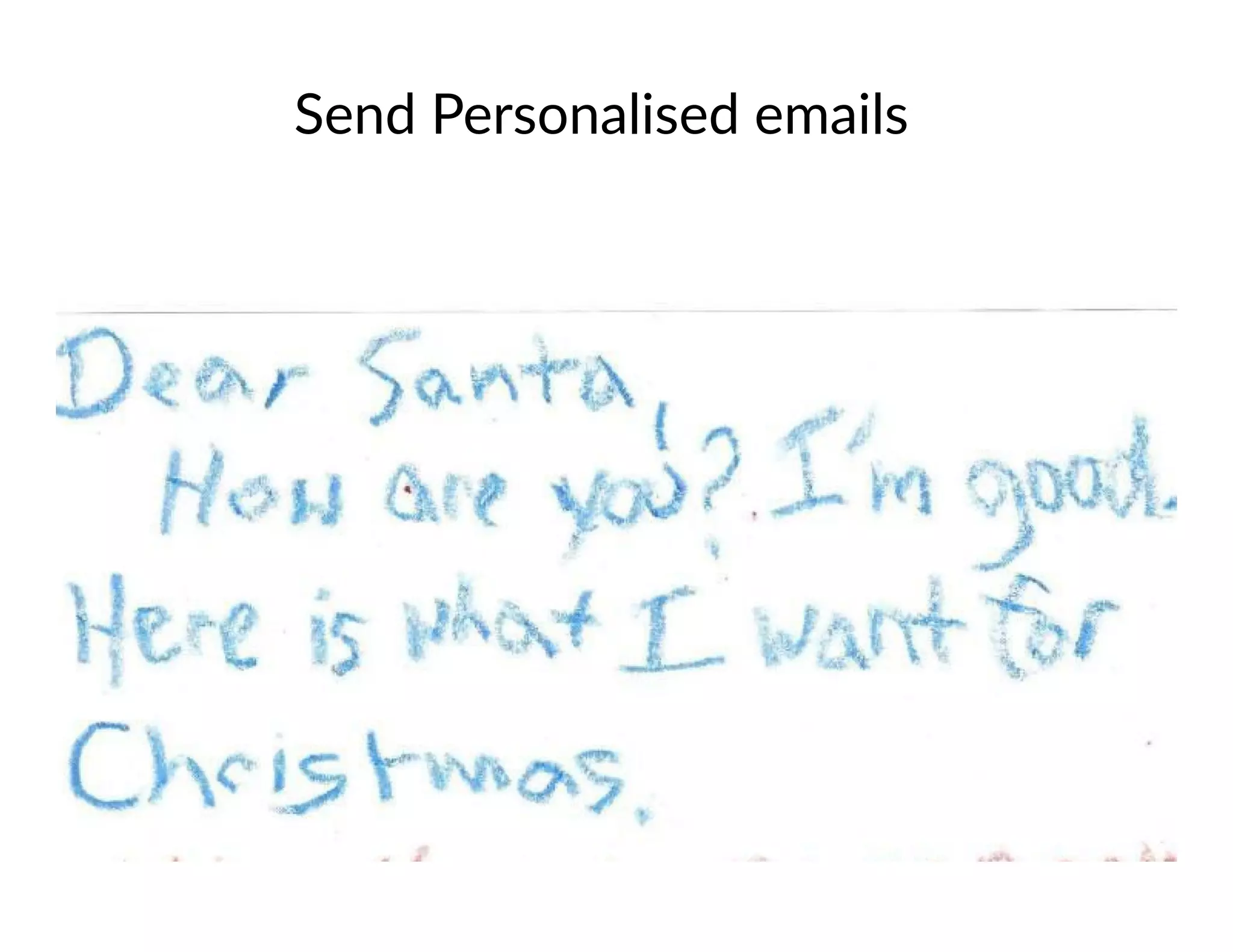 Send Personalised emails