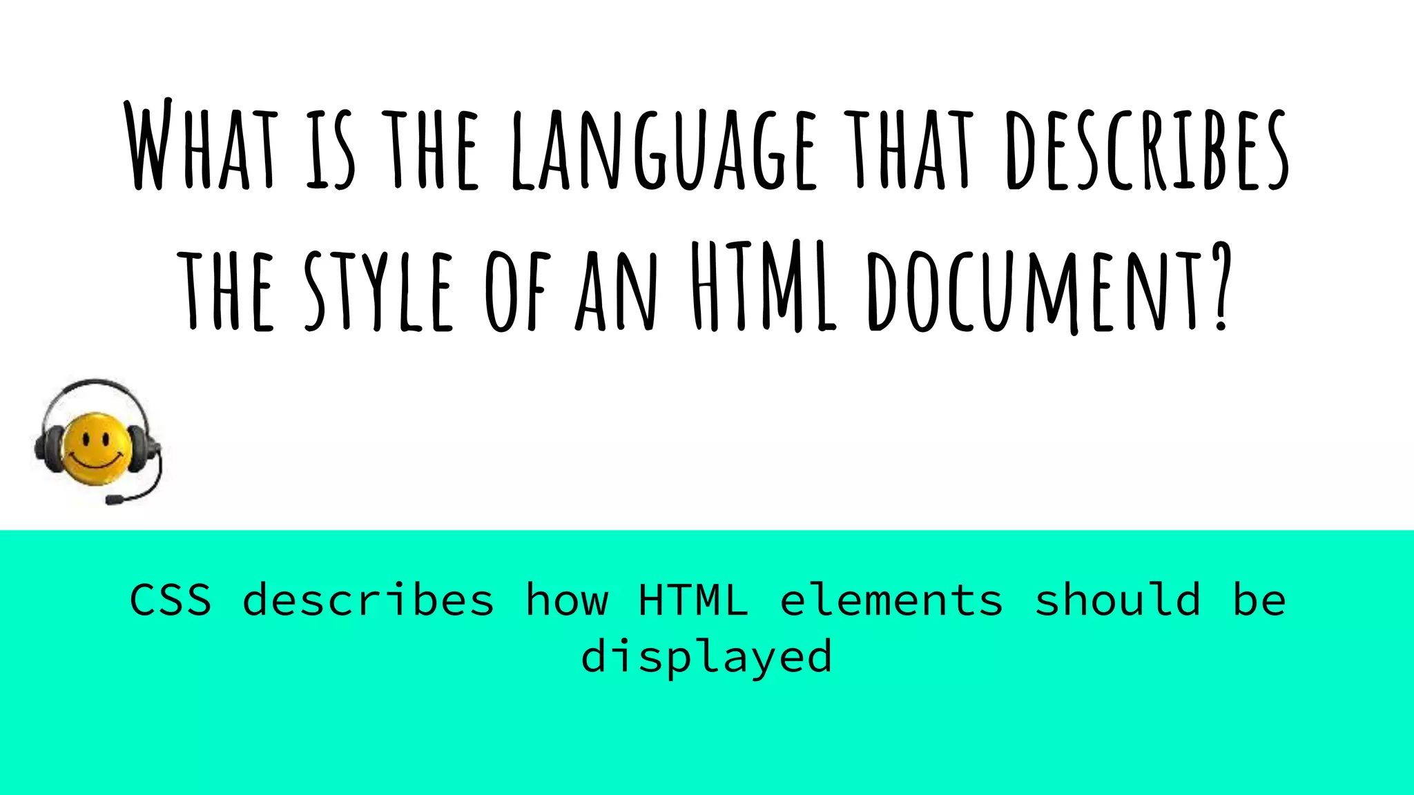 CSS Language | PPT