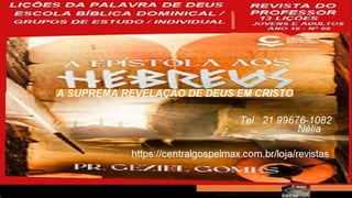 Slides Licao 08, Central Gospel, Cristo e a Ordem de Melquisedeque.pptx