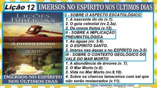 Slides Licao 12, Imersos No ESPIRITO Nos Ultimos Dias, 4Tr22, Pr Henrique, EBD NA TV.pptx