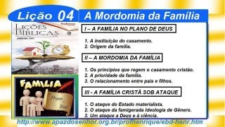 SlideShare Lição 4, A Mordomia da Família, 3Tr19, Pr. Henrique, EBD NA TV