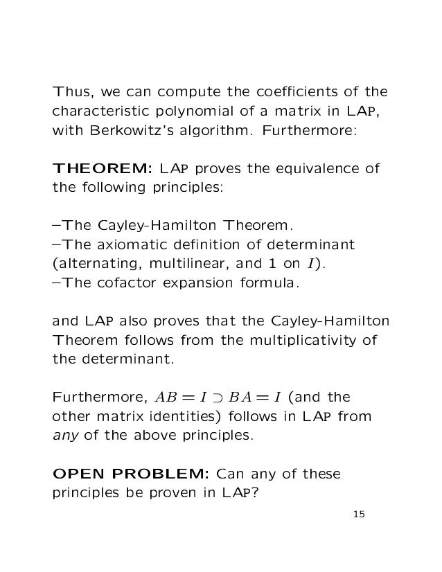 The Proof Complexity Of Linear Algebra Lics 02