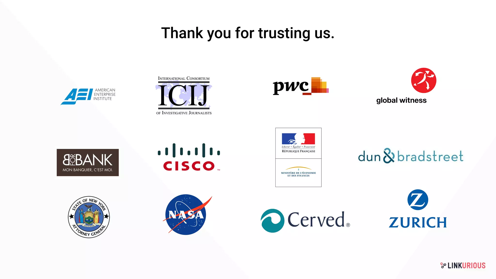 Thank you for trusting us.