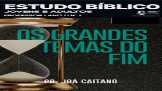 Slides Lição 01, Central Gospel, Os Sinais do Fim dos Tempos 2Tr24.pptx