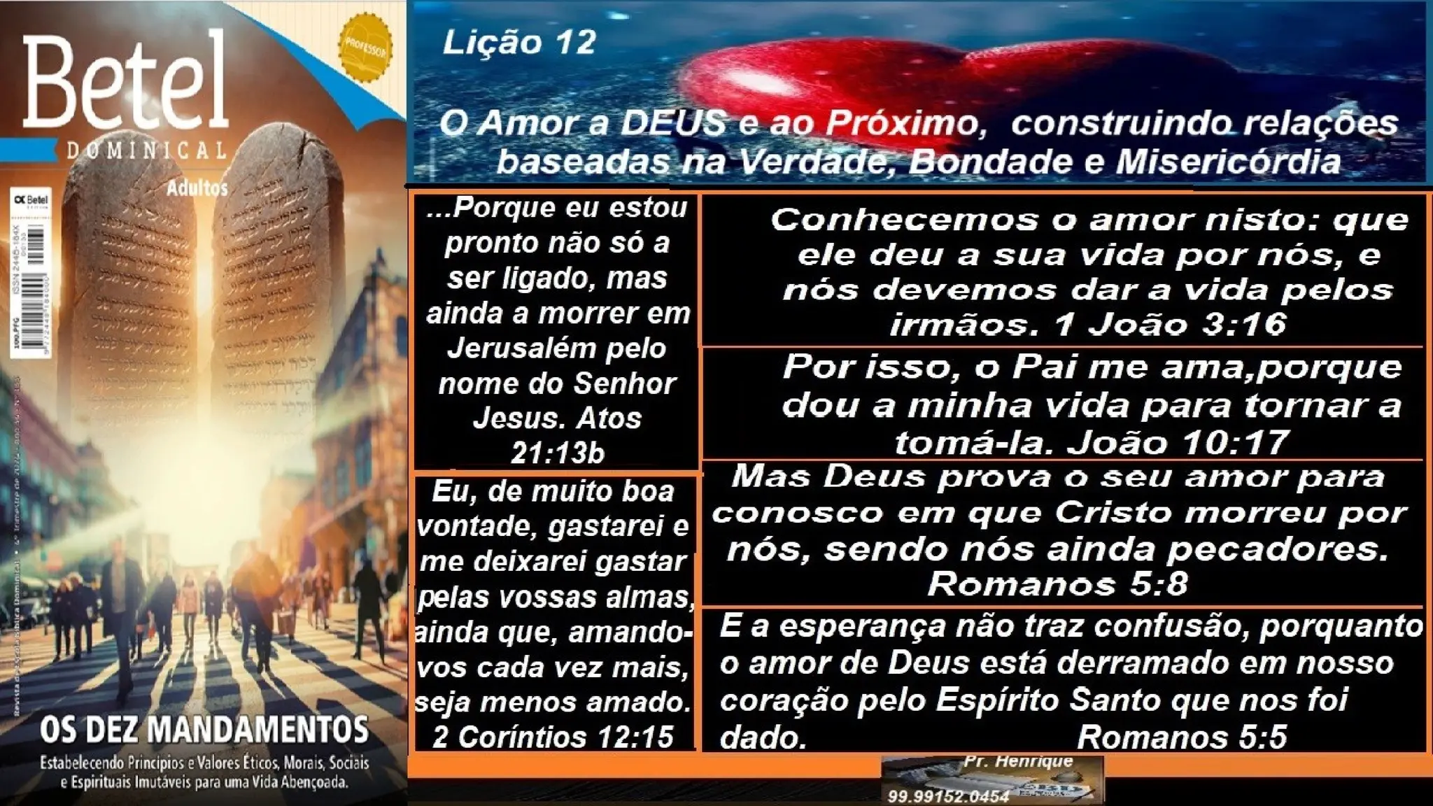 Slides Lição 12, Betel, O Amor A Deus E Ao Próximo, 4TR24.pptx