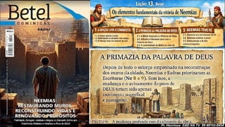 Slides Lição 13, Betel, Os elementos fundamentais da vitória de Neemias, 2Tr26.pptx