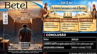 Slides Lição 13, Betel, Os elementos fundamentais da vitória de Neemias, 2Tr26.pptx