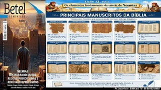 Slides Lição 13, Betel, Os elementos fundamentais da vitória de Neemias, 2Tr26.pptx