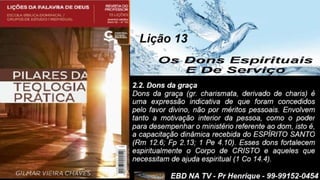 Slides Lição 13, Central Gospel, Os Dons Espirituais E De Serviço.pptx