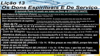 Slides Lição 13, Central Gospel, Os Dons Espirituais E De Serviço.pptx