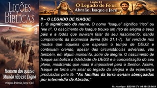 Slides Lição 13, CPAD, O Legado de Fé de Abraão, Isaque e Jacó, 2Tr26.pptx