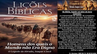 Slides Lição 13, CPAD, O Legado de Fé de Abraão, Isaque e Jacó, 2Tr26.pptx
