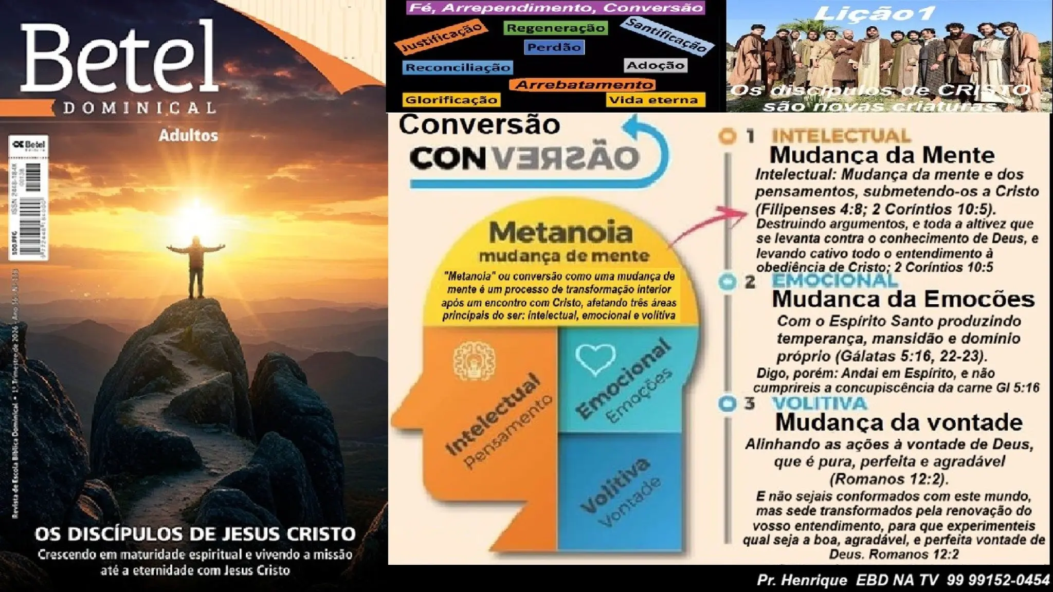 Slides Lição 1, Betel, Os discípulos de Cristo são novas criaturas, 1Tr26.pptx